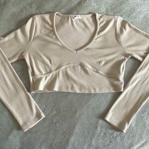 Long Sleeve Cropped Garage Top